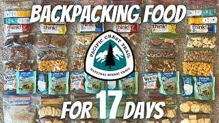 BACKPACKING FOOD For 17 Days on The PACIFIC CREST TRAIL | PCT 2022