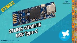 Новый ST-Link V3 miniE ( STLINK-V3MINIE ) DEBUG STM32, работа с SWD JTAG VCP, подключение USB Type-C