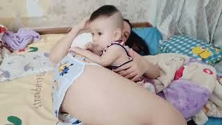 edukasi || posisi menyusui bayi sambil baring yang nyaman #mamahmuda