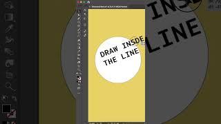  Draw Inside  in Lines or Shapes or Anything in Illustrator  #adobeillustrator