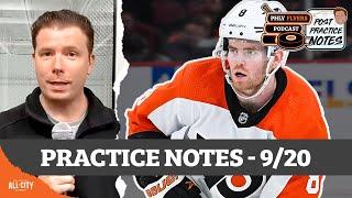 Scrimmages begin at Flyers training camp, Frost and Michkov linemates | PHLY Flyers Podcast