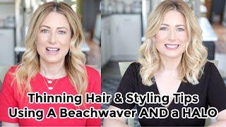 Thinning Hair & Styling Tips // Using a Beachwaver | MsGoldgirl