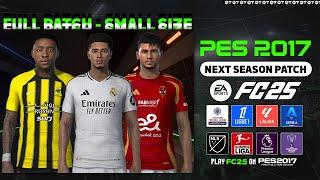 PES 2017 Patch 2025 - FC25 Patch V1