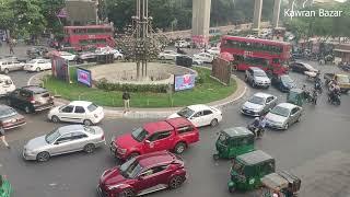 Vehicle Noise in Dhaka Street। Traffic In Kawran Bazar.