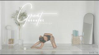 GREAT MORNING YOGA Challenge DAY 16 | The Ultimate Feel Good Yoga to Release Your 'Happy Hormones'!