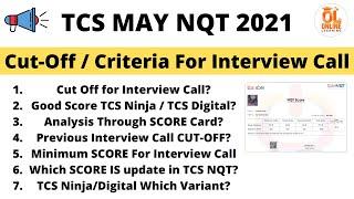 TCS MAY NQT 2021 Cut-Off | Expected/Predictive | Cut off for Interview Call | TCS NQT Cut-Off #nqt