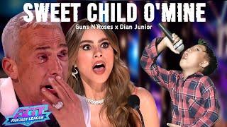 America's got talent 2024 | all the judges cried seeing this kid singing the Guns N'Roses