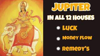 Jupiter in all 12 houses your wealth and luck | Remedy’s for Jupiter all houses#jupiter #astrology