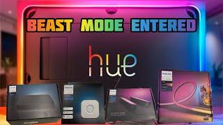 Philips Hue HDMI Sync Box, Gradient Light Strip + Play Light Bars - Unbox + Setup