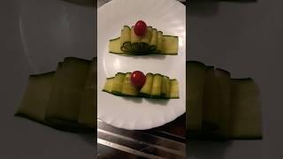 সুন্দর ও সহজে শসা কাটিং। Beautiful and easy cucumber  cutting #food #shortsvideo #shortsviral