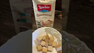 Loacker Quadratini Chocolate Wafer  Best wafer i ever had  #chocolatecrunch #sapphire#loacker
