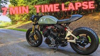 Yamaha Virago 920 Cafe Racer FULL TIMELAPSE BUILD