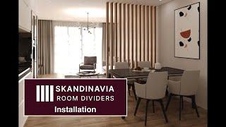 Installation of SKANDINAVIA Area Dividers using Laser Level