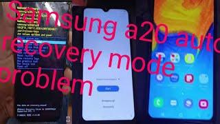 Samsung a20 auto recovery mode problem