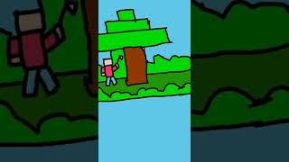 Minecraft tree cutting animation | #minecraft #adamgaming  #adamgamingshorts #shorts