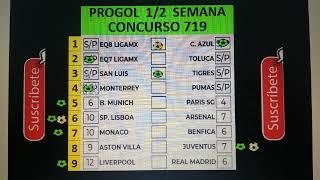 ANALISIS PROGOL 1/2 SEMANA CONC 719.