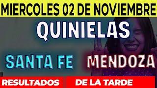 Resultados Quinielas Vespertinas de Santa Fe y Mendoza, Miércoles 2 de Noviembre