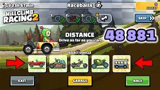 Hill Climb Racing 2 - 48881 (50100) points in RACEBALLS Team Event