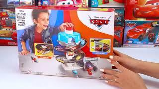 Disney Pixar Cars Unboxing Review | Lightning McQueen | Mattel Disney Pixar Cars Glow Racers Playset