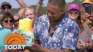 Craig Melvin Gets Fun Birthday Sendoff From Fans In South Carolina