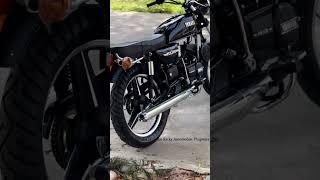 Fully zblack yamaha RX100 with new alloy wheel #viral #shorts #short by #bike @splendorwala_22