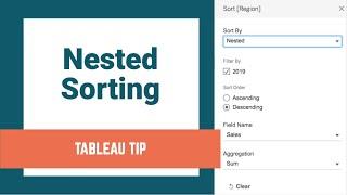 #TableauTipTuesday - How to Use Nested Sorting