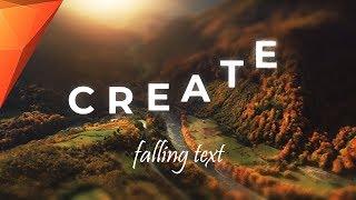 FALLING TEXT Animation - Hitfilm Express Tutorial