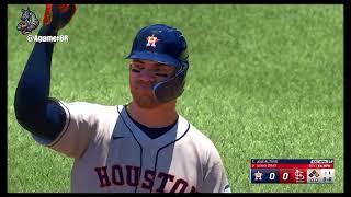 Playstation 4 Gameplay MLB 24 : Houston Astros vs. St. Louis Cardinals