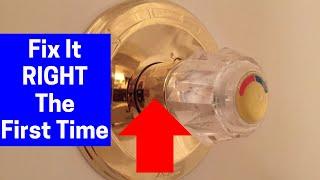 How To Replace Tub Shower Cartridge Washers & Springs - Fast & Easy!