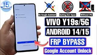 VIVO Y19s FRP Bypass Android 14 Settings Not Open 2025|VIVO Y19s V2419 Google Lock Unlock Without PC