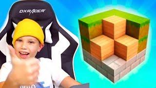 Строим свою ДЕРЕВНЮ в Block Craft / Телепортируемся к соседу / Прыгаем с высоты