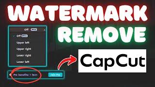  Remove WATERMARK on CapCut Desktop! The Newest Update ⬆️