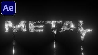 Melting Metal Text - After Effects Tutorial (NO PLUGINS)