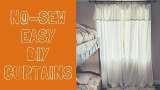 No Sew Curtains | DIY Boho Style Curtains