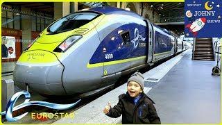 Johny's High Speed Train Ride On Eurostar Train From London To Paris