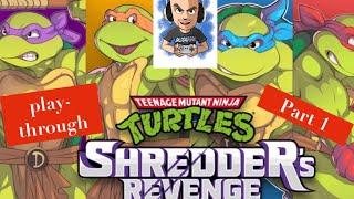 Bald Dad Gra plays Teenage Mutant Ninja Turtles: Shredders Revenge Part 1. collab w/@mrfrostypop225