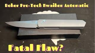 I should have believed the reviews... Boker Plus Pro - Tech Kwaiken Automatic Knife Review