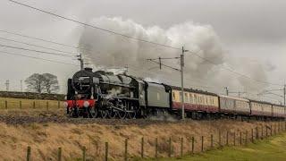 (46100 & 46115) Two LMS Royal Scots Up Shap Back To Back !