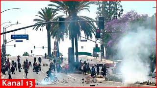 Tense encounters continue in Paramount between law enforcement and protesters