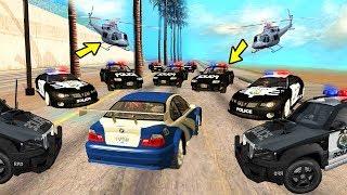 УГНАЛ BMW M3 GTR И УСТРОИЛ ПОГОНЮ ОТ ГЛУПЫХ КОПОВ В GTA SAN ANDREAS MOST WANTED