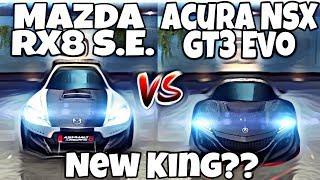 Asphalt 8 - Acura NSX GT3 Evo vs Mazda RX-8 Special Edition |  B Class New King Alps