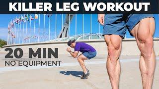 20 MIN LOWER BODY | Isometric Hell - Killer Quad Workout