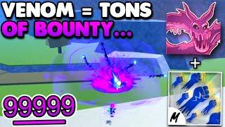 Venom EARNS You TONS of BOUNTY In Blox Fruits... (Bounty Hunt)