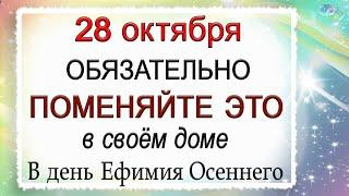 28 октября Ефимов день, что нельзя делать. Народные традиции и приметы.*Эзотерика Для Тебя*