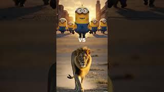 Minions vs T-Rex ( Dog, Giant Snake, Spider, Lion, King kong )