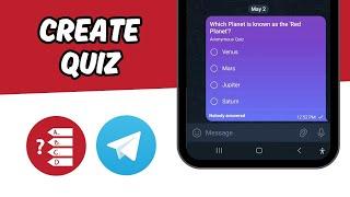 How to Create QUIZ on Telegram