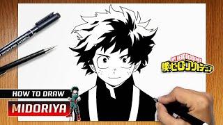 How to draw Midoriya Izuku from My Hero Academia