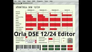 Orla DSE 24 editor on Ctrlr -  FM sound Made in Italy