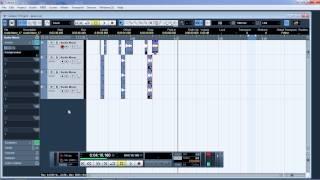 Cubase 5 (многоканальная запись с переключением 2 групп дорожек)