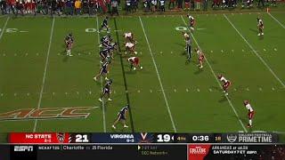 Virginia converts two point conversion...from the 18 yard line?